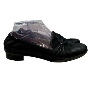 Dansko Karen Loafers Womens 39 EU 8.5 US Black Nubuck Leather Slip On Work Shoes